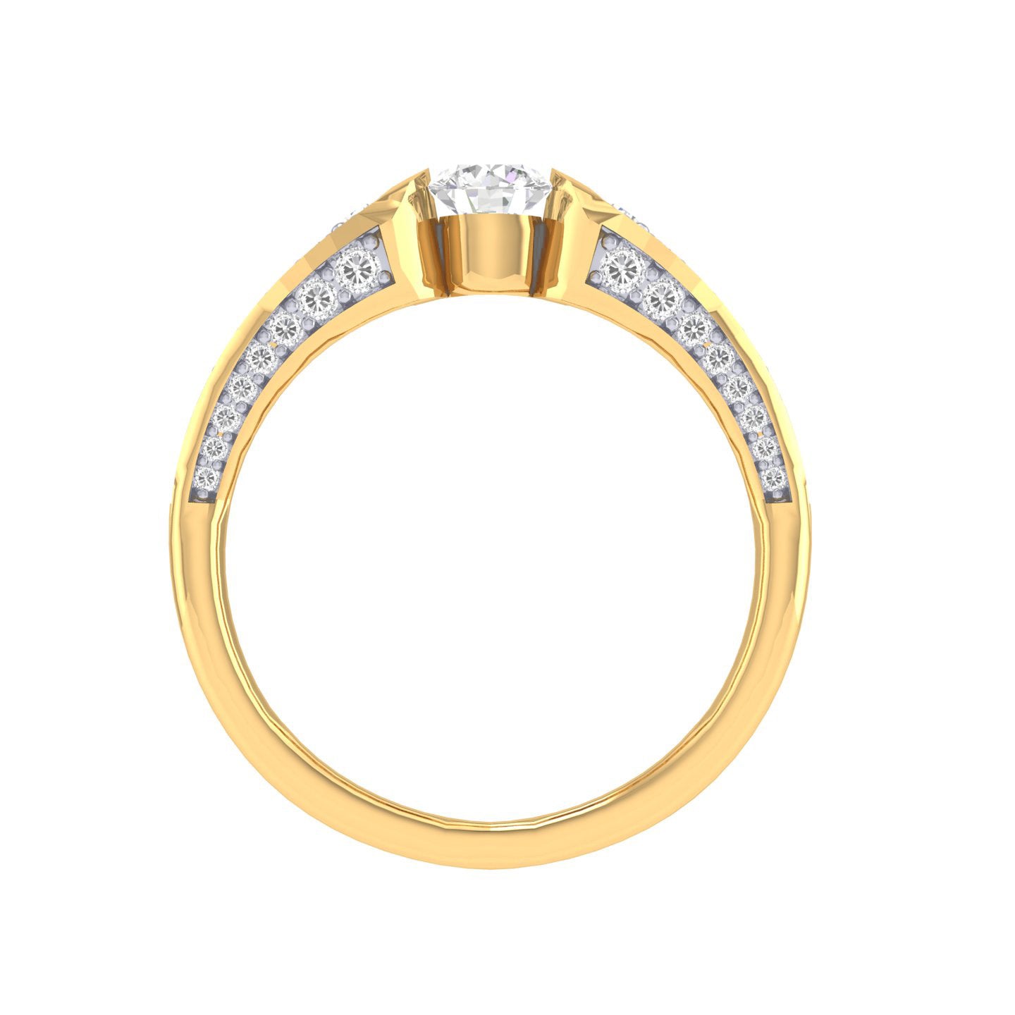 Yellow Gold Plated Sterling Silver Ring