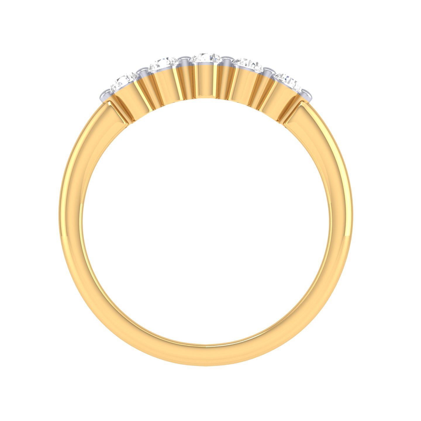 Yellow Gold Plated Sterling Silver Ring