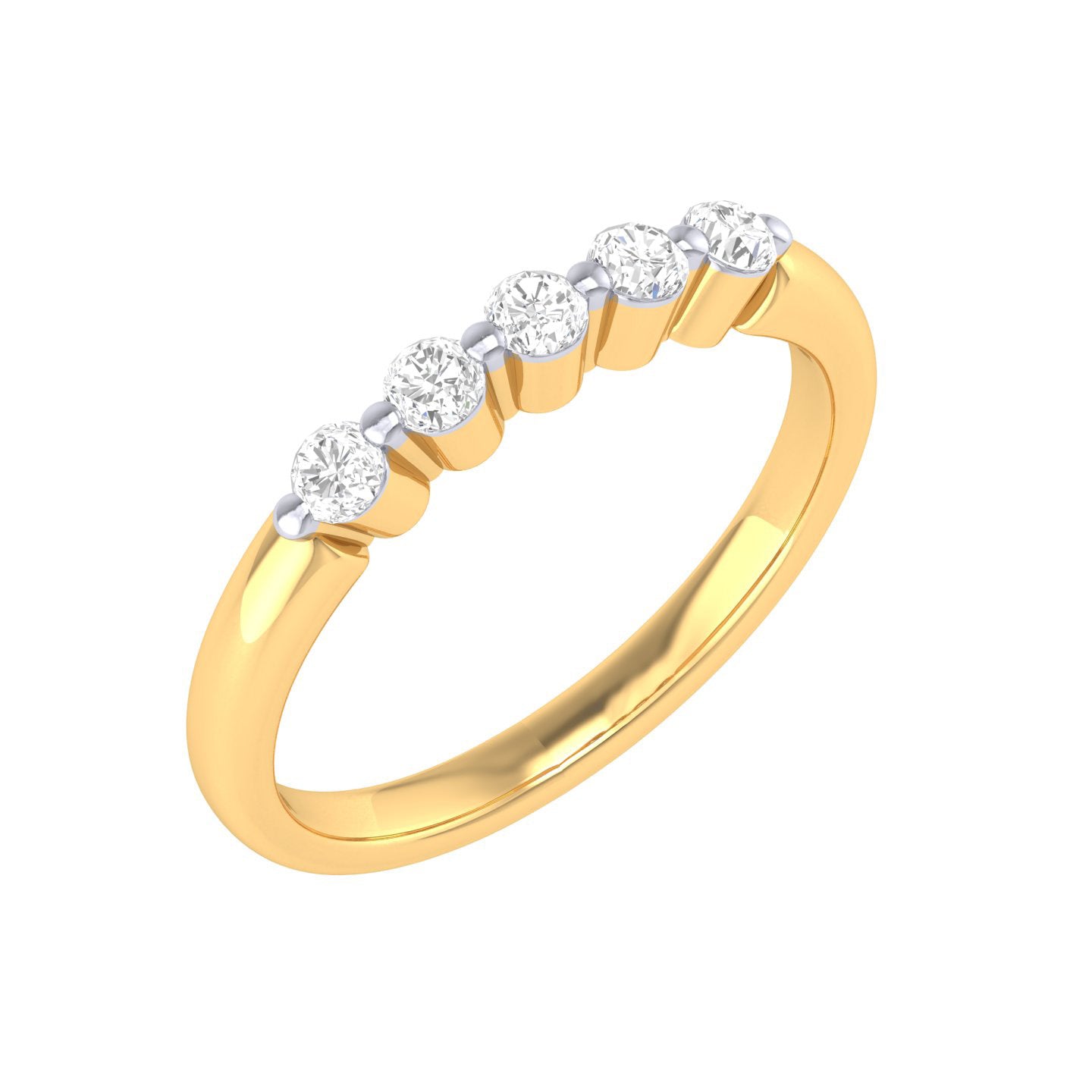 Yellow Gold Plated Sterling Silver Ring