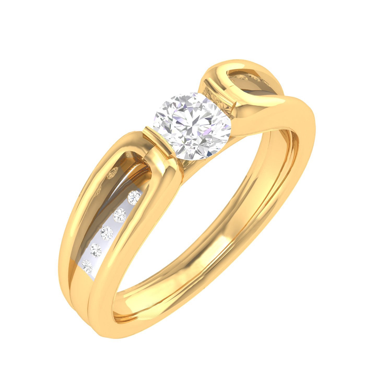 Yellow Gold Plated Sterling Silver Ring