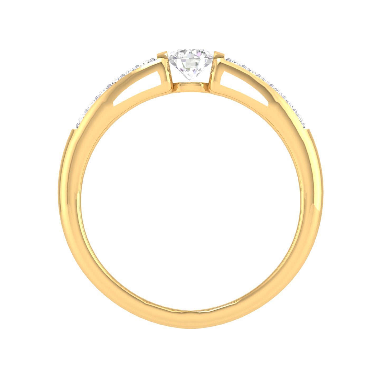Yellow Gold Plated Sterling Silver Ring