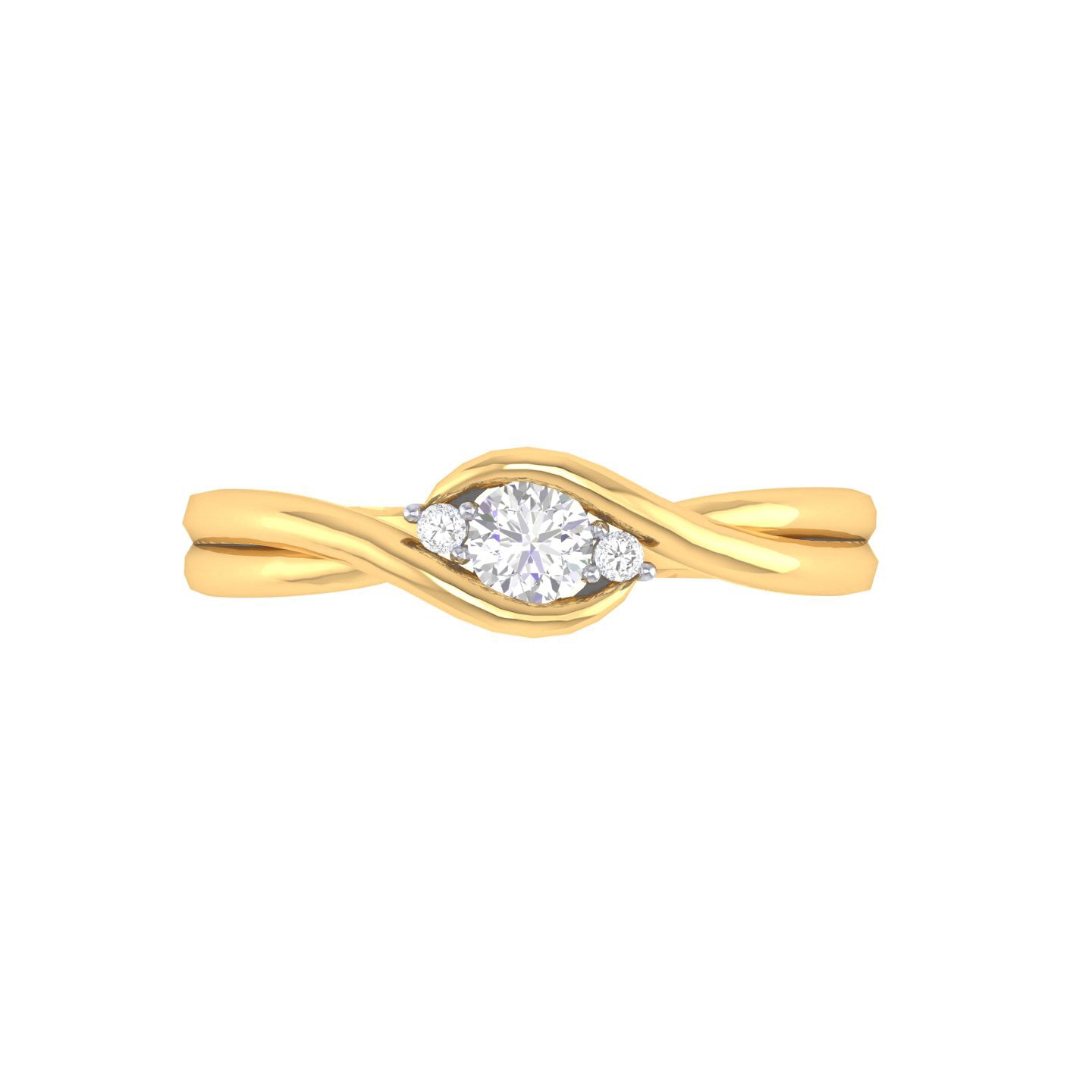 Yellow Gold Plated Sterling Silver Ring