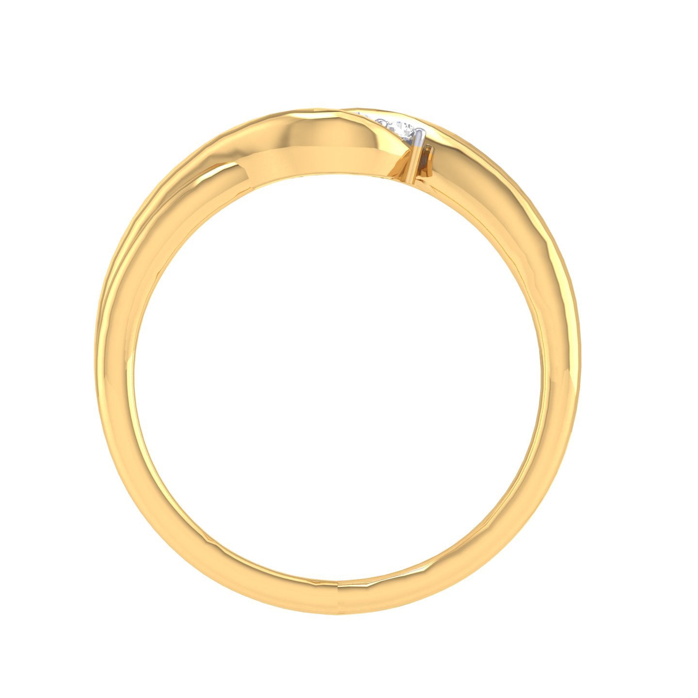 Yellow Gold Plated Sterling Silver Ring