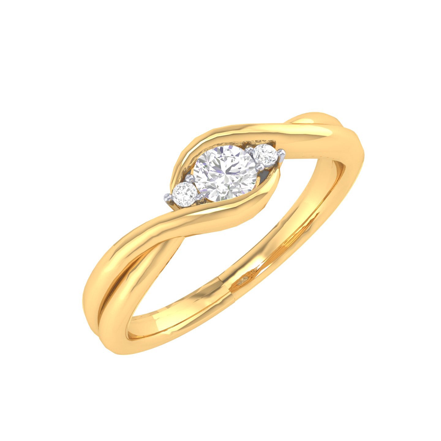 Yellow Gold Plated Sterling Silver Ring