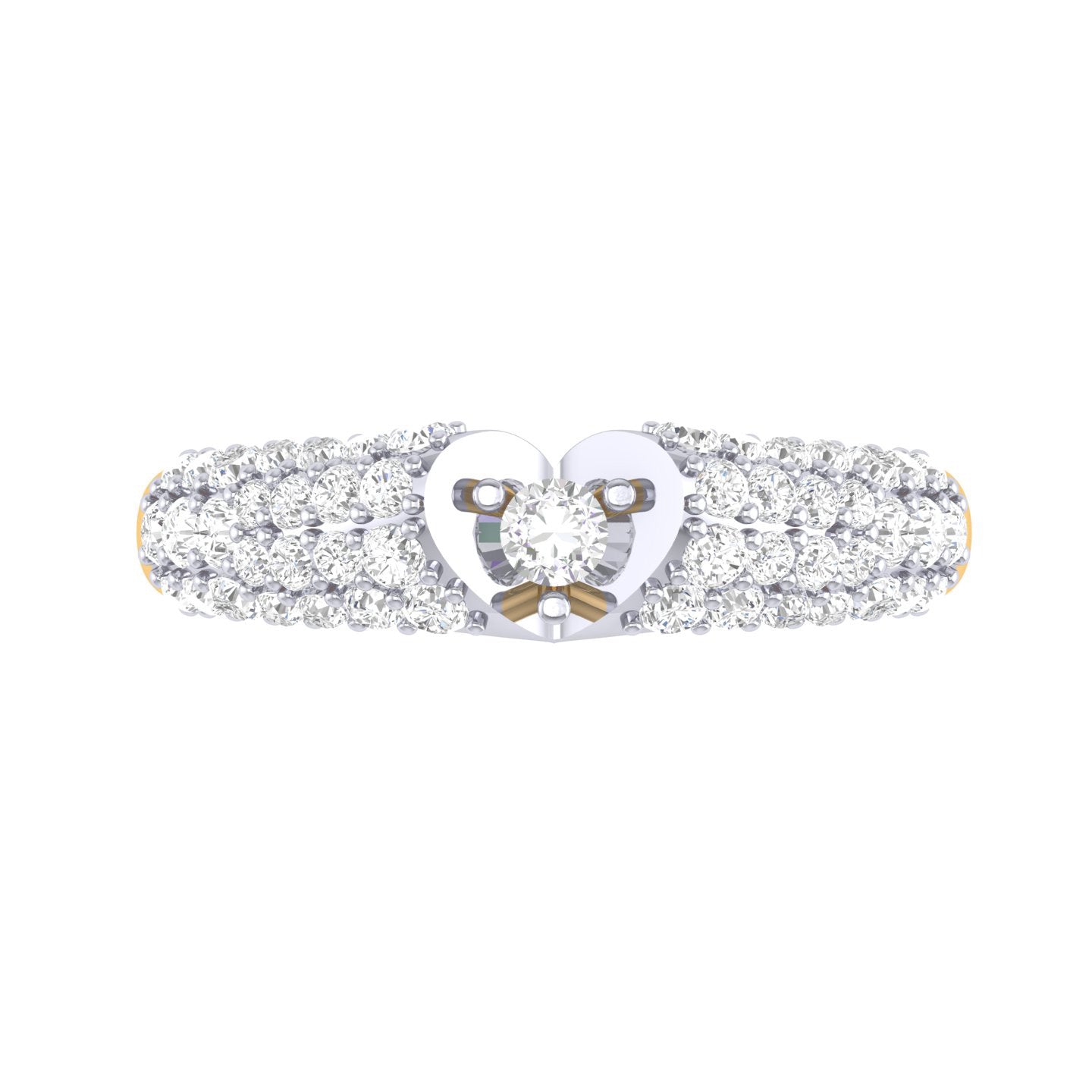 Yellow Gold Plated Sterling Silver Ring