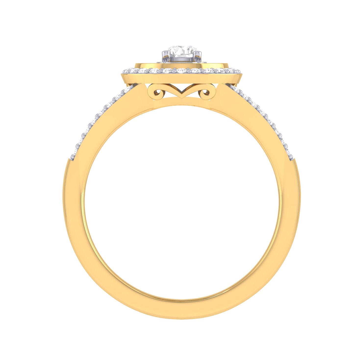 Yellow Gold Plated Sterling Silver Ring