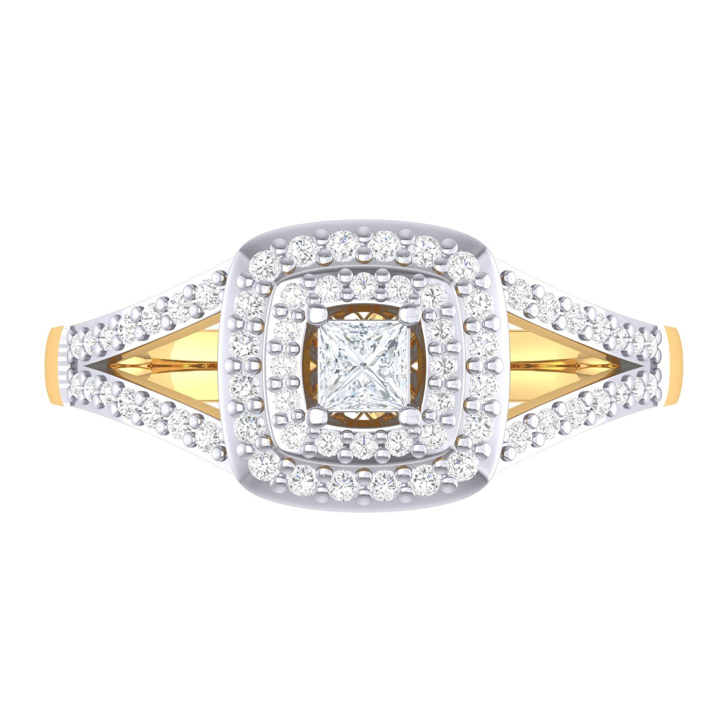 Yellow Gold Plated Sterling Silver Ring