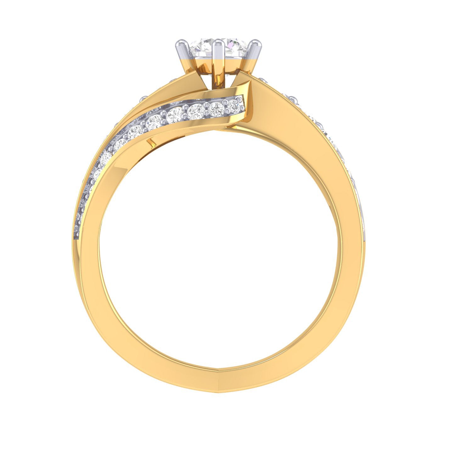 Yellow Gold Plated Sterling Silver Ring