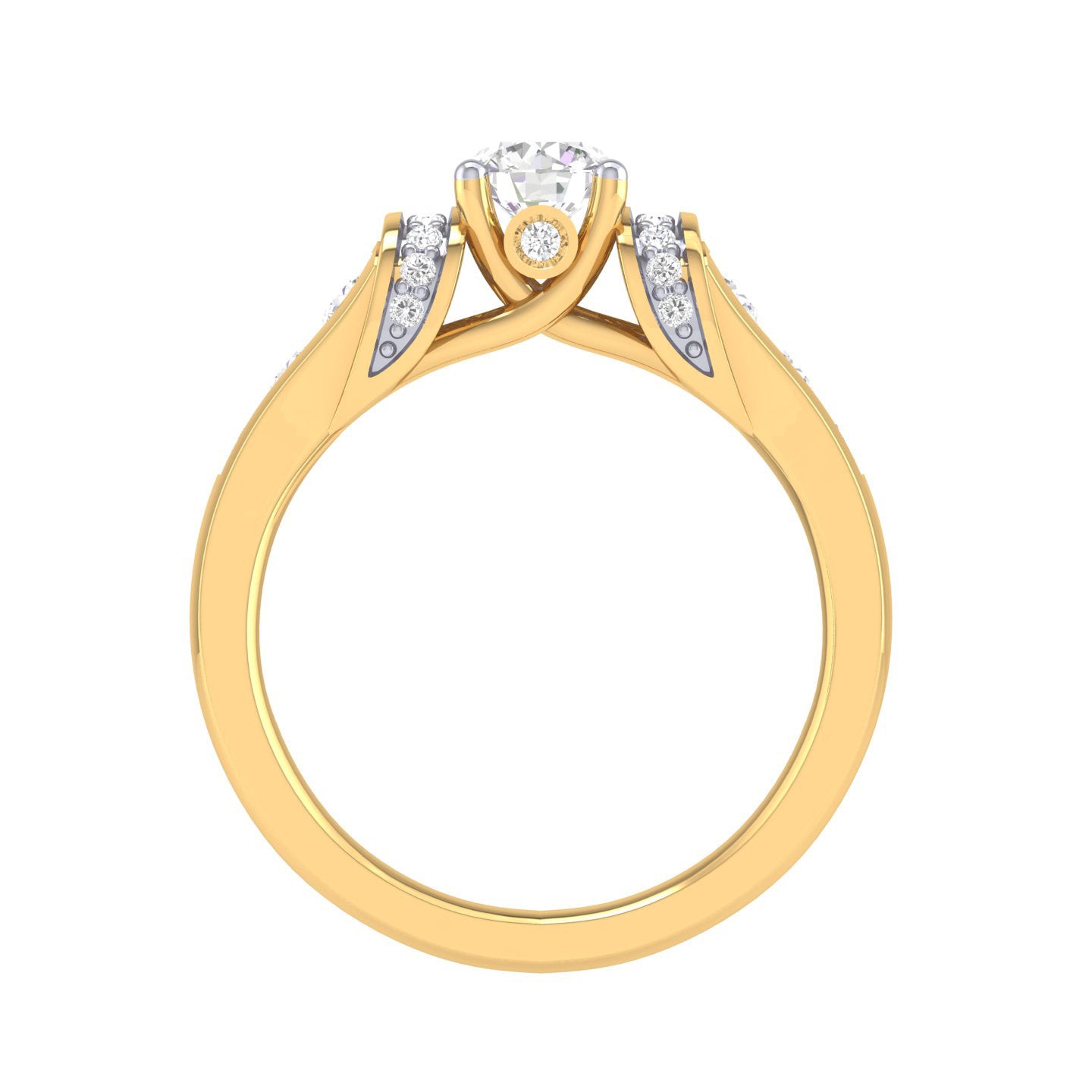 Yellow Gold Plated Sterling Silver Ring