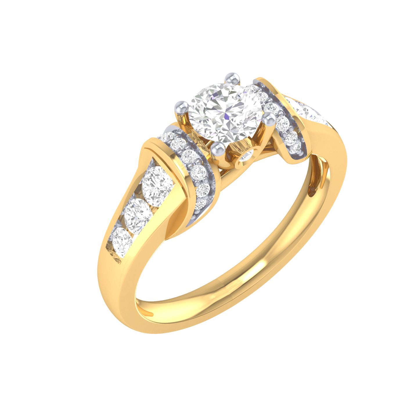 Yellow Gold Plated Sterling Silver Ring