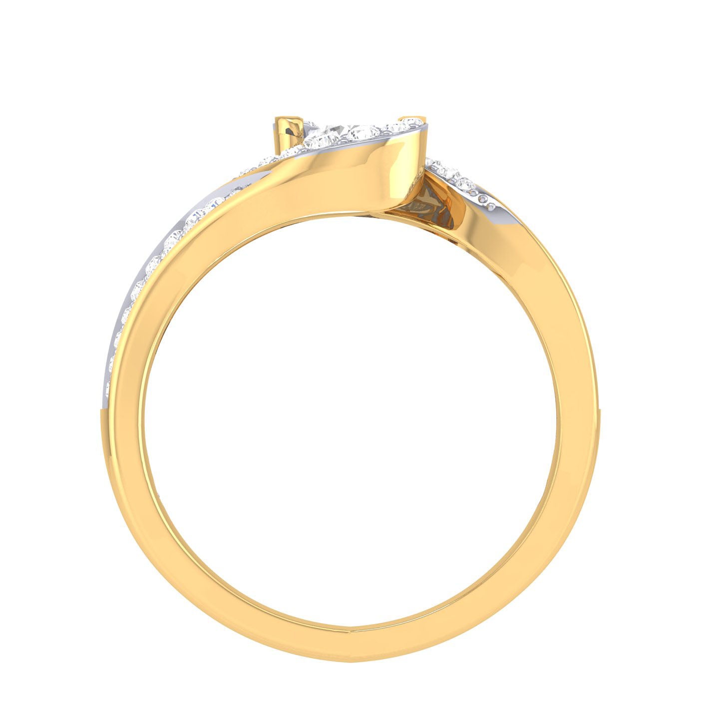 Yellow Gold Plated Sterling Silver Ring