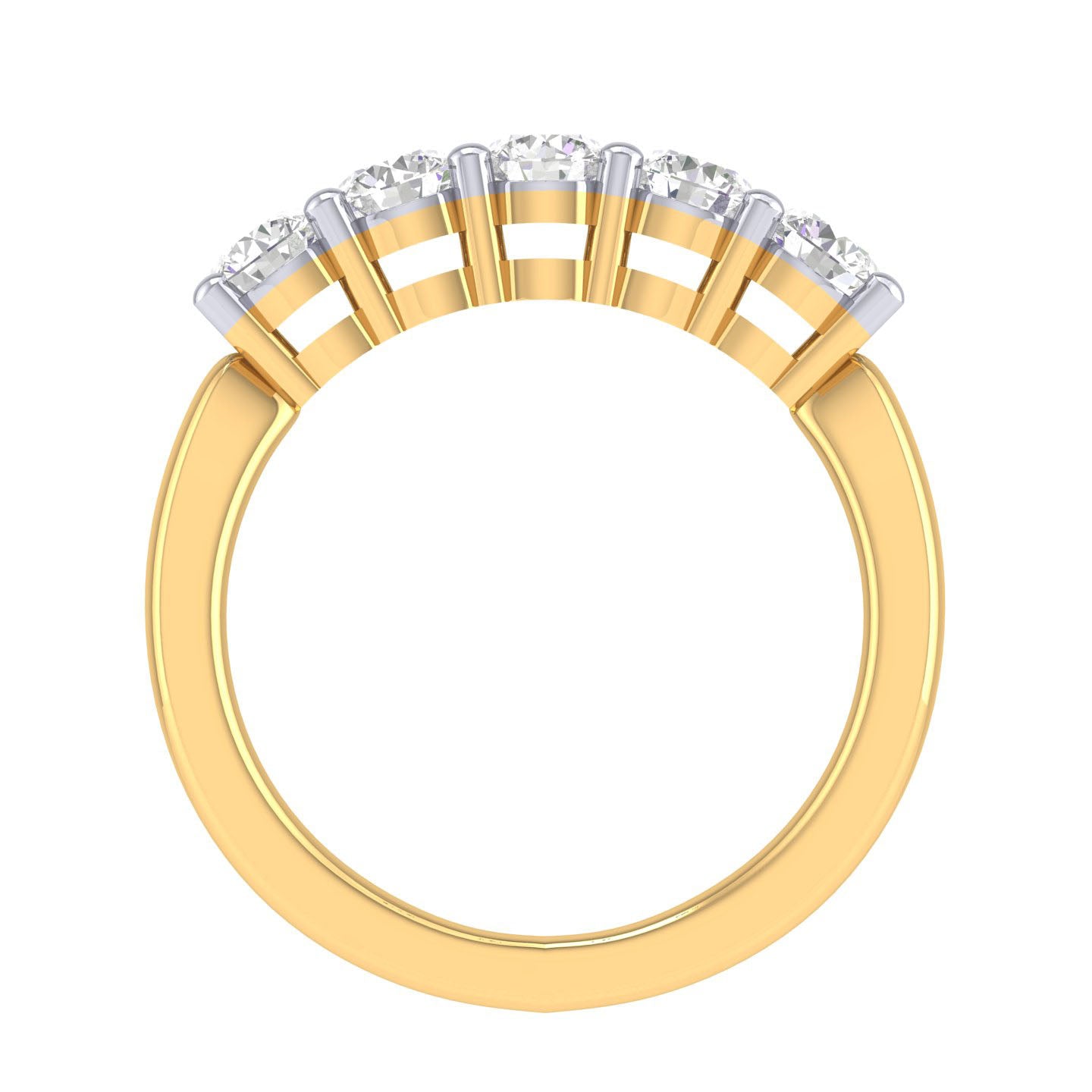 Yellow Gold Plated Sterling Silver Ring