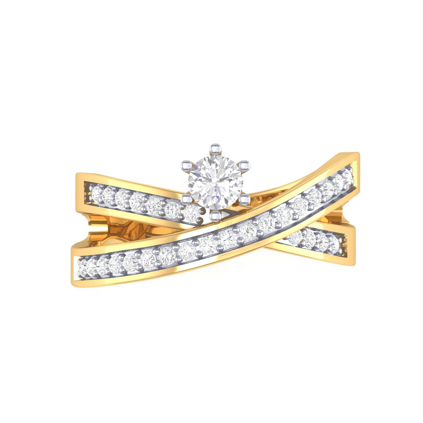 Yellow Gold Plated Sterling Silver Ring