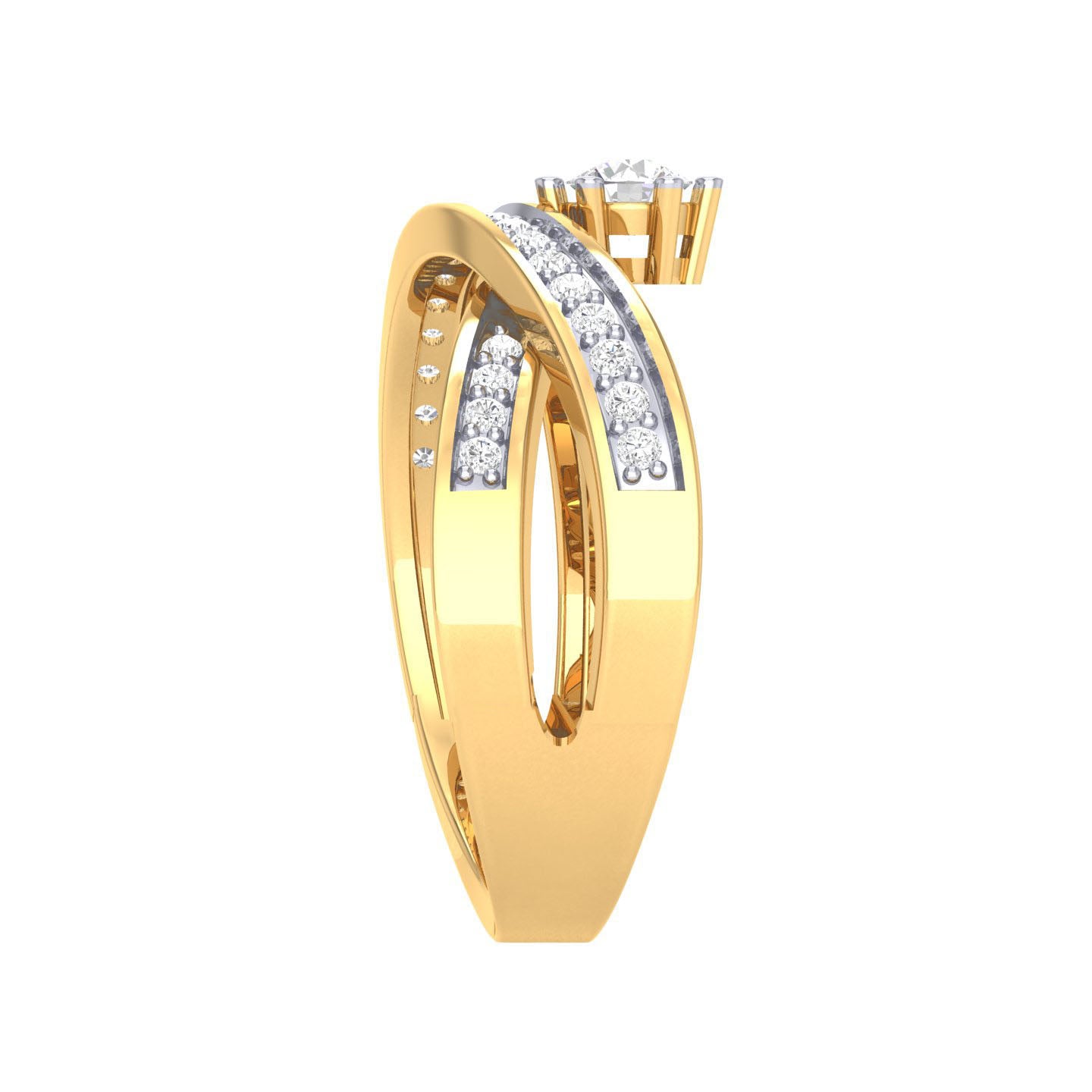 Yellow Gold Plated Sterling Silver Ring