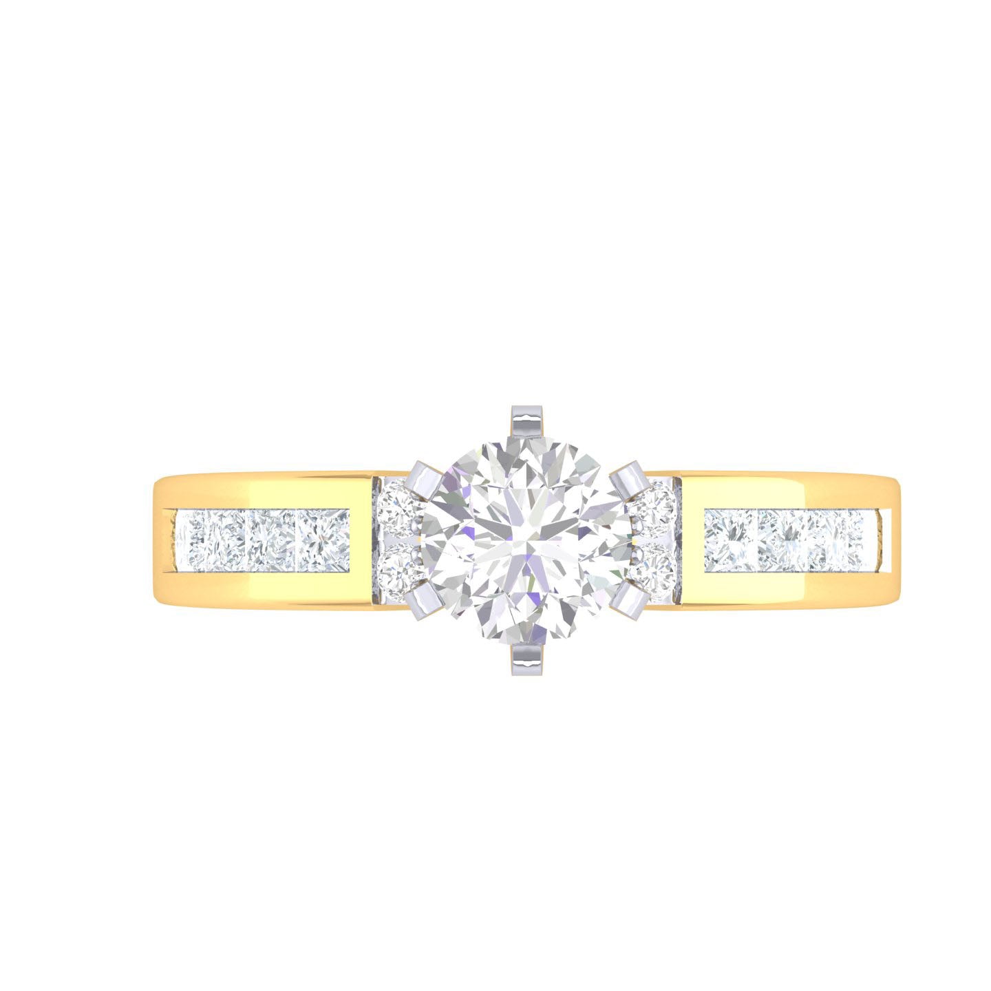 Yellow Gold Plated Sterling Silver Ring