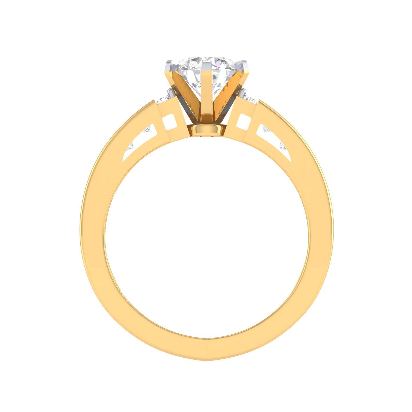 Yellow Gold Plated Sterling Silver Ring