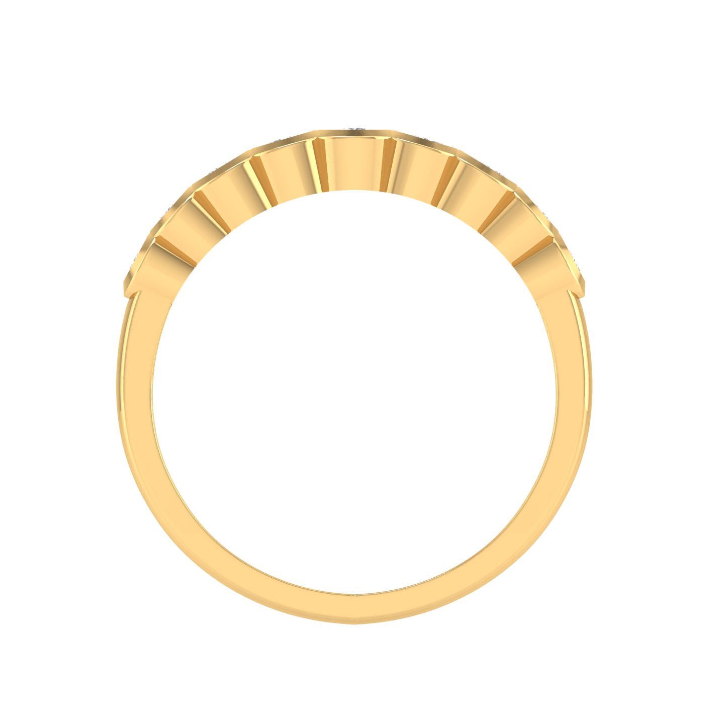 Yellow Gold Plated Sterling Silver Ring