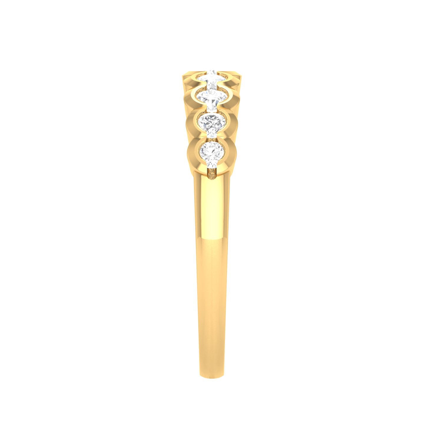 Yellow Gold Plated Sterling Silver Ring