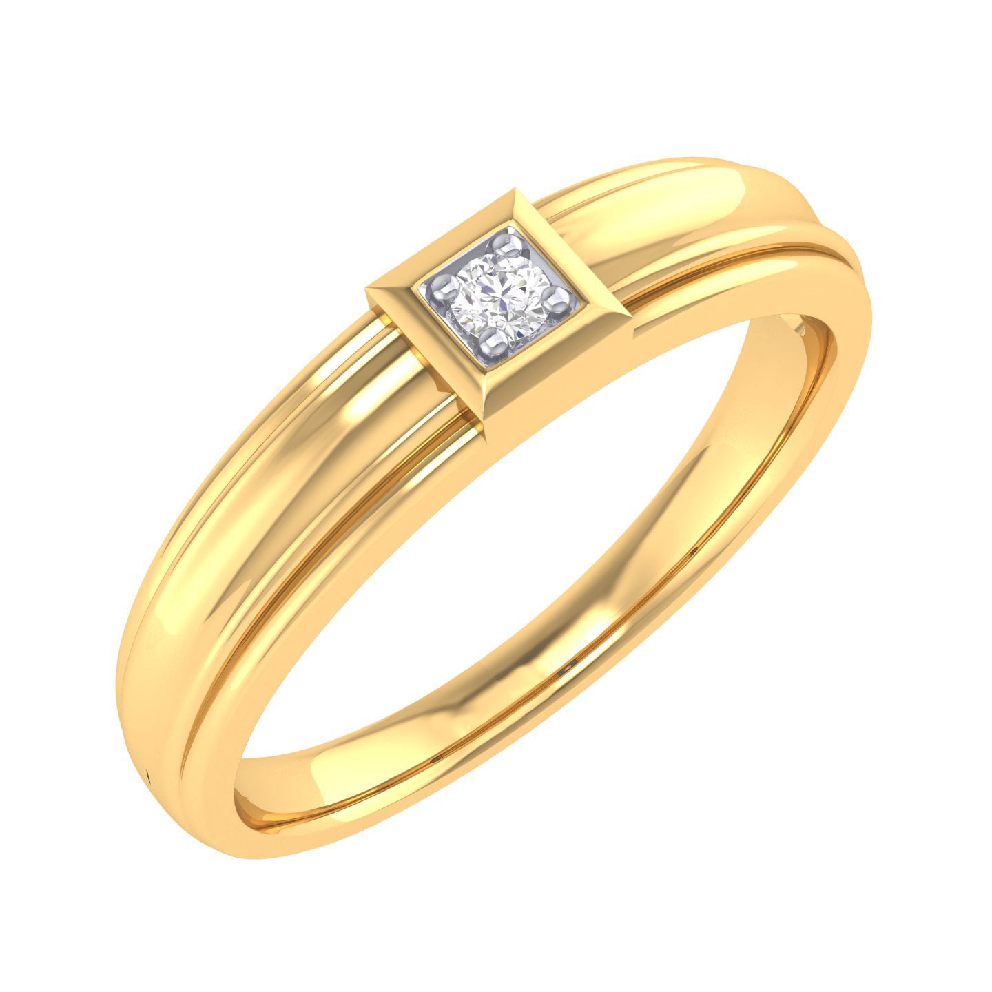 Yellow Gold Plated Sterling Silver Ring