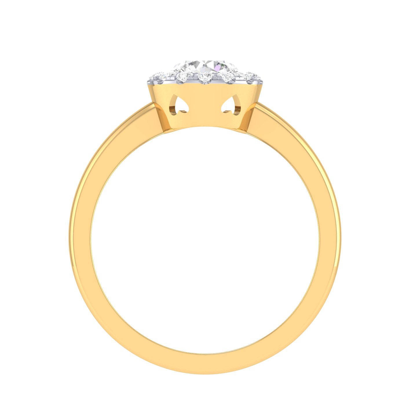 Yellow Gold Plated Sterling Silver Ring