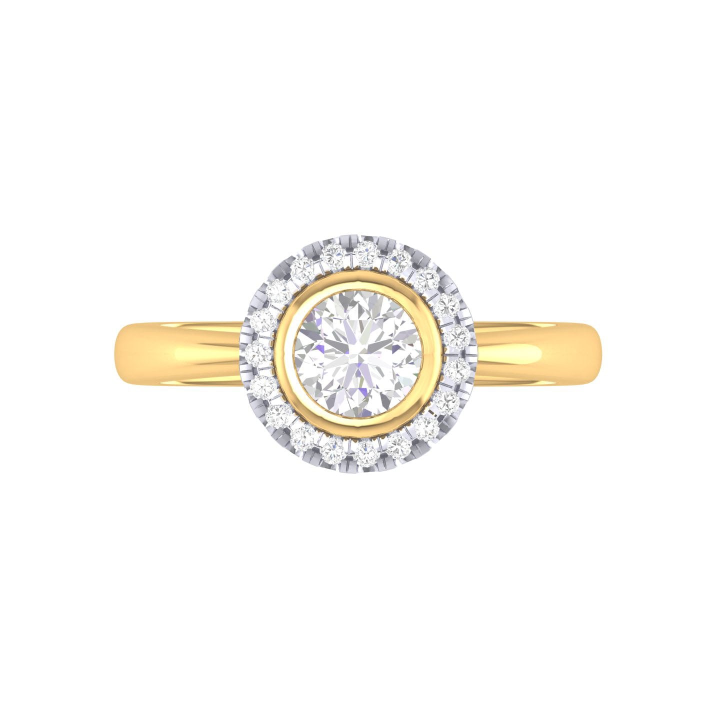 Yellow Gold Plated Sterling Silver Ring