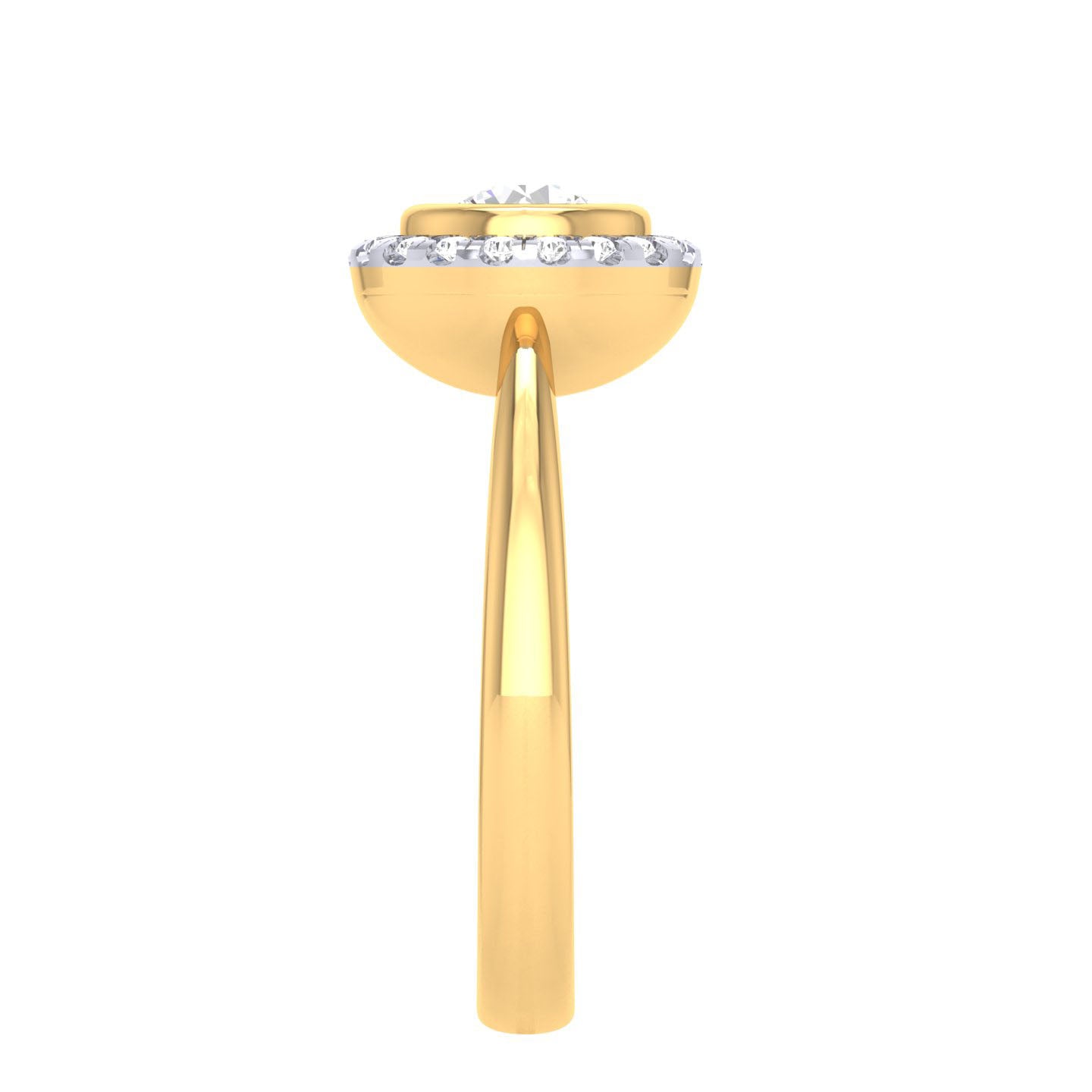 Yellow Gold Plated Sterling Silver Ring