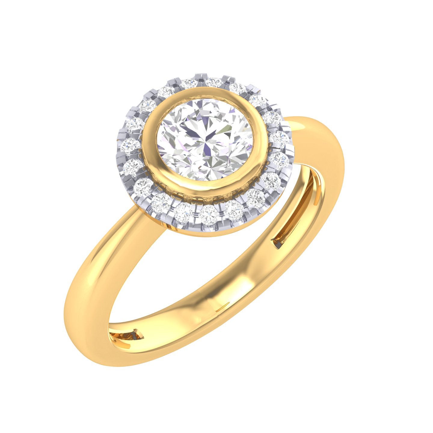 Yellow Gold Plated Sterling Silver Ring