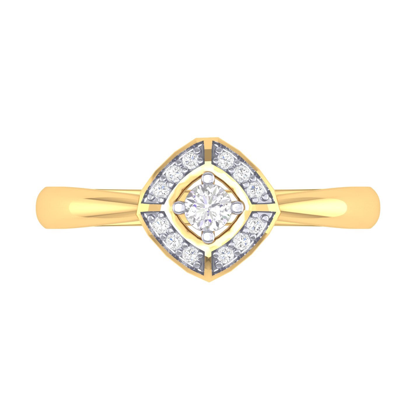Yellow Gold Plated Sterling Silver Ring