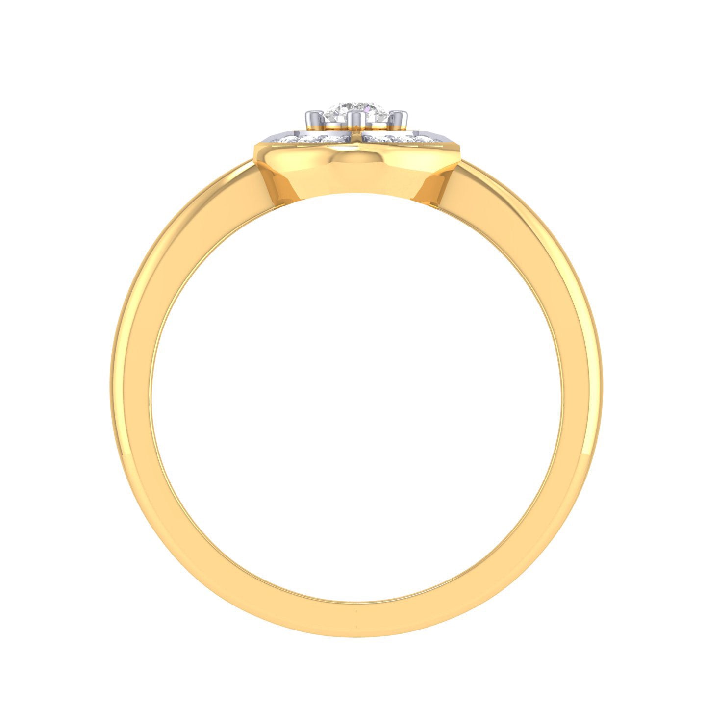 Yellow Gold Plated Sterling Silver Ring