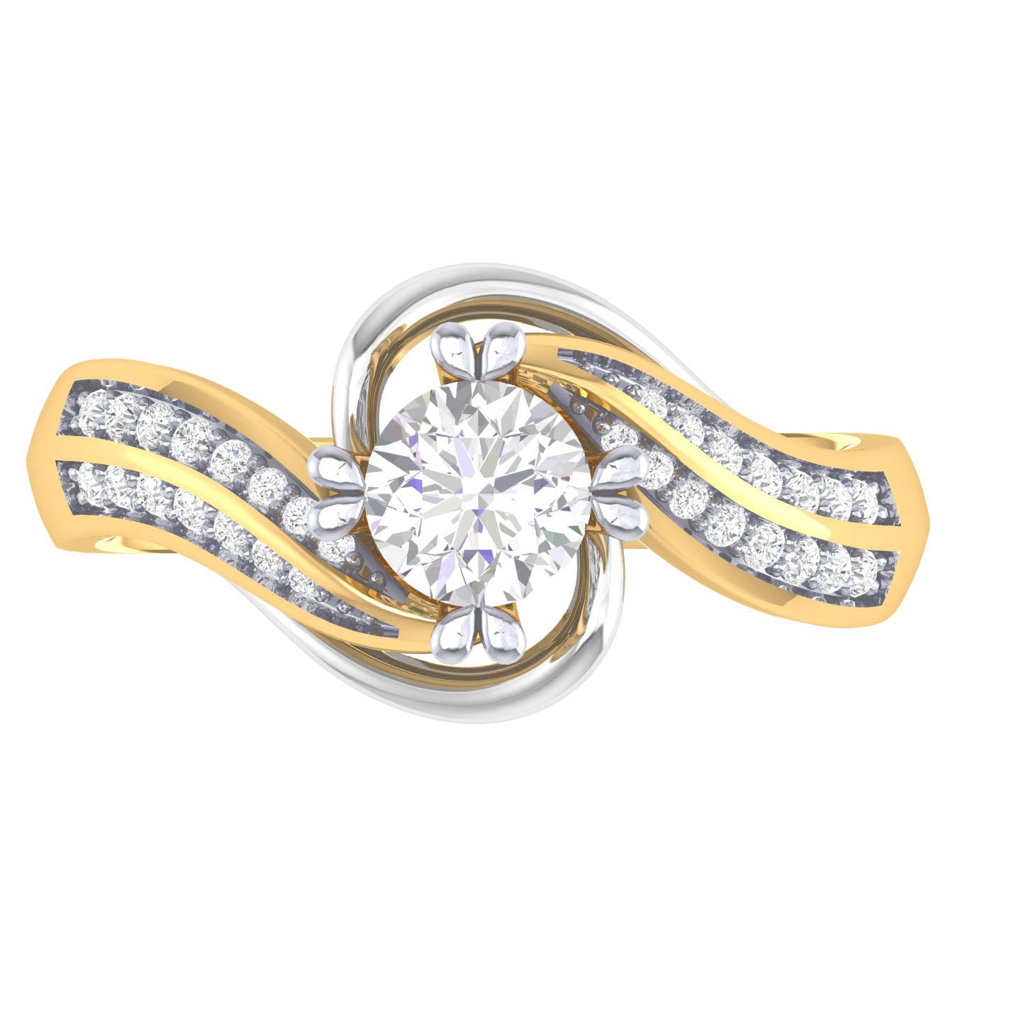 Yellow Gold Plated Sterling Silver Ring