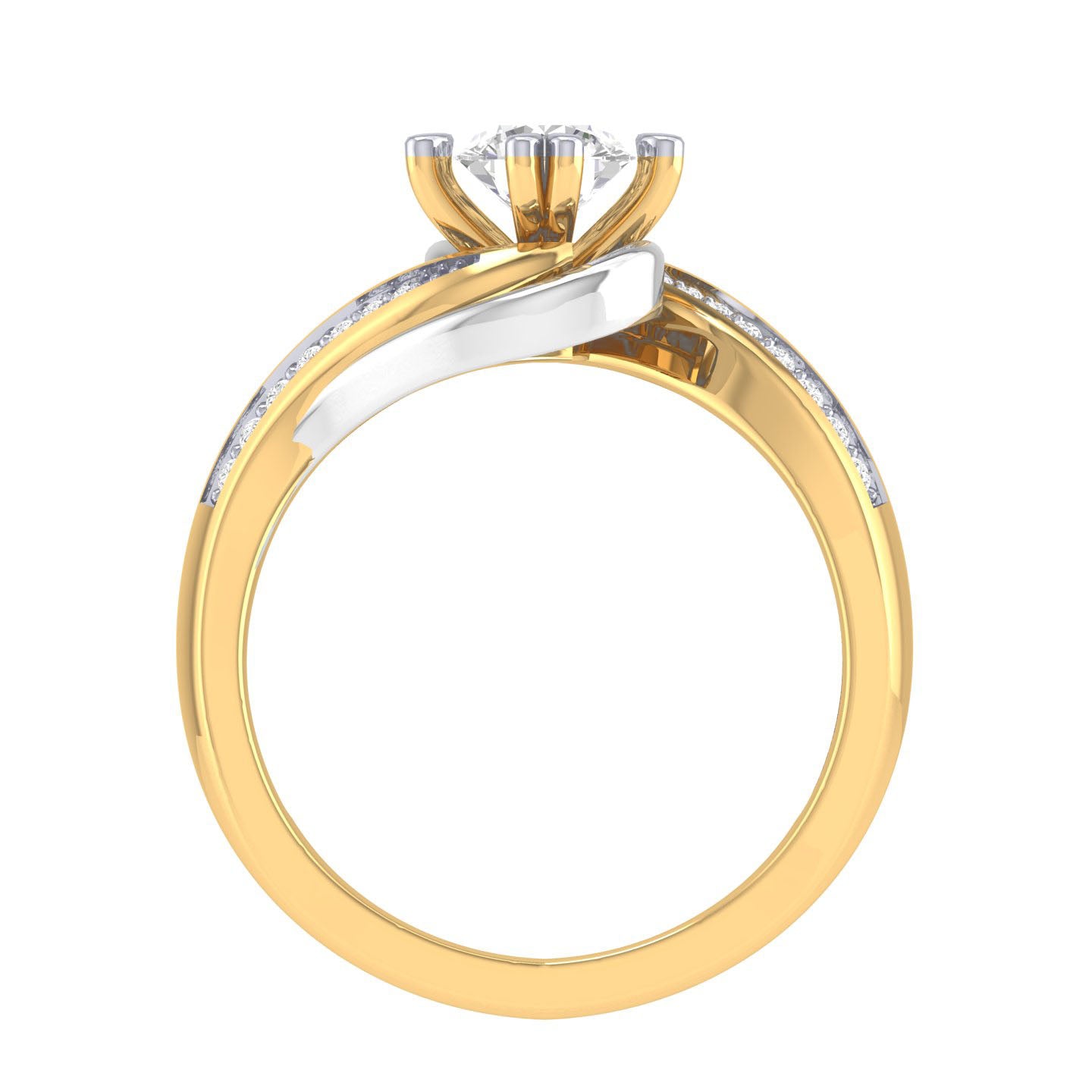 Yellow Gold Plated Sterling Silver Ring