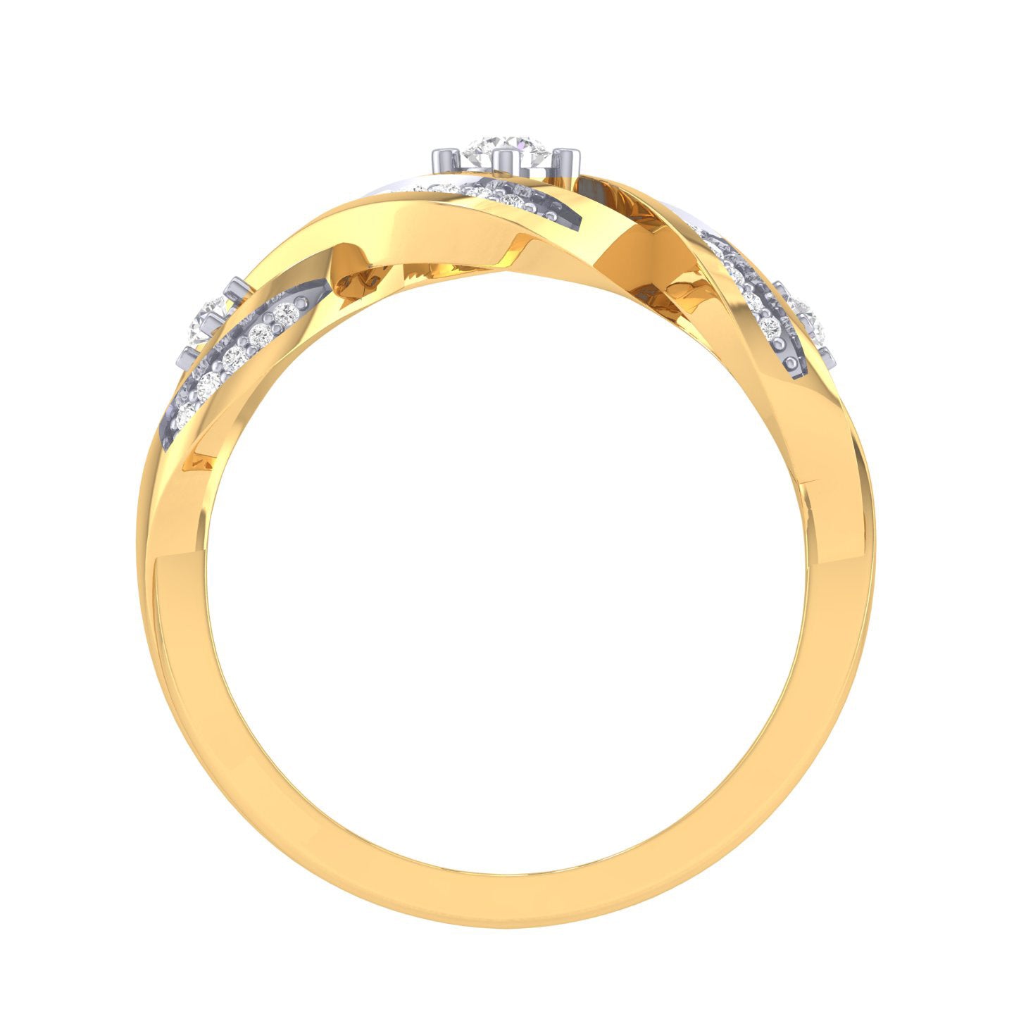 Yellow Gold Plated Sterling Silver Ring