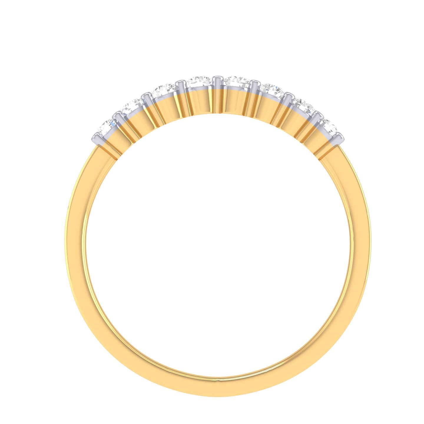 Yellow Gold Plated Sterling Silver Ring