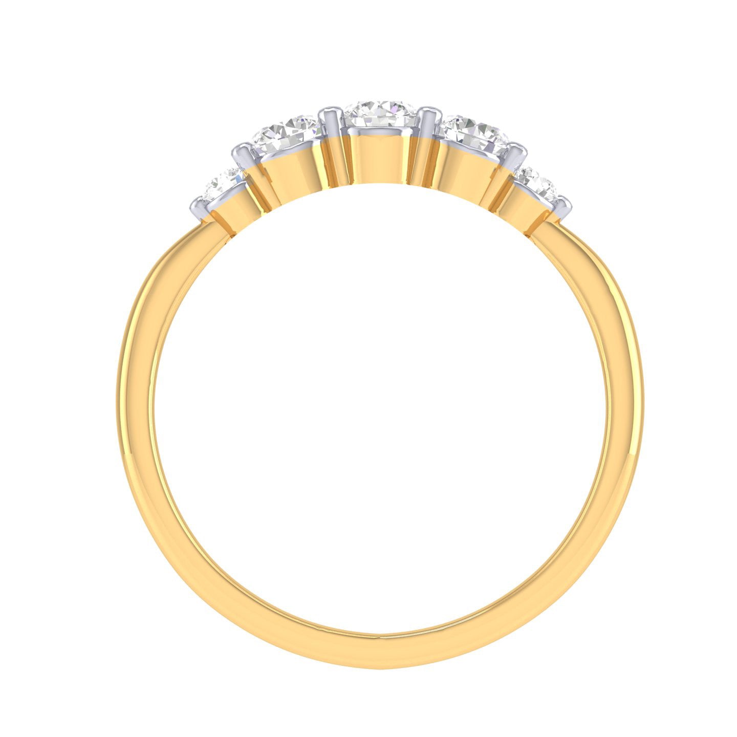 Yellow Gold Plated Sterling Silver Ring
