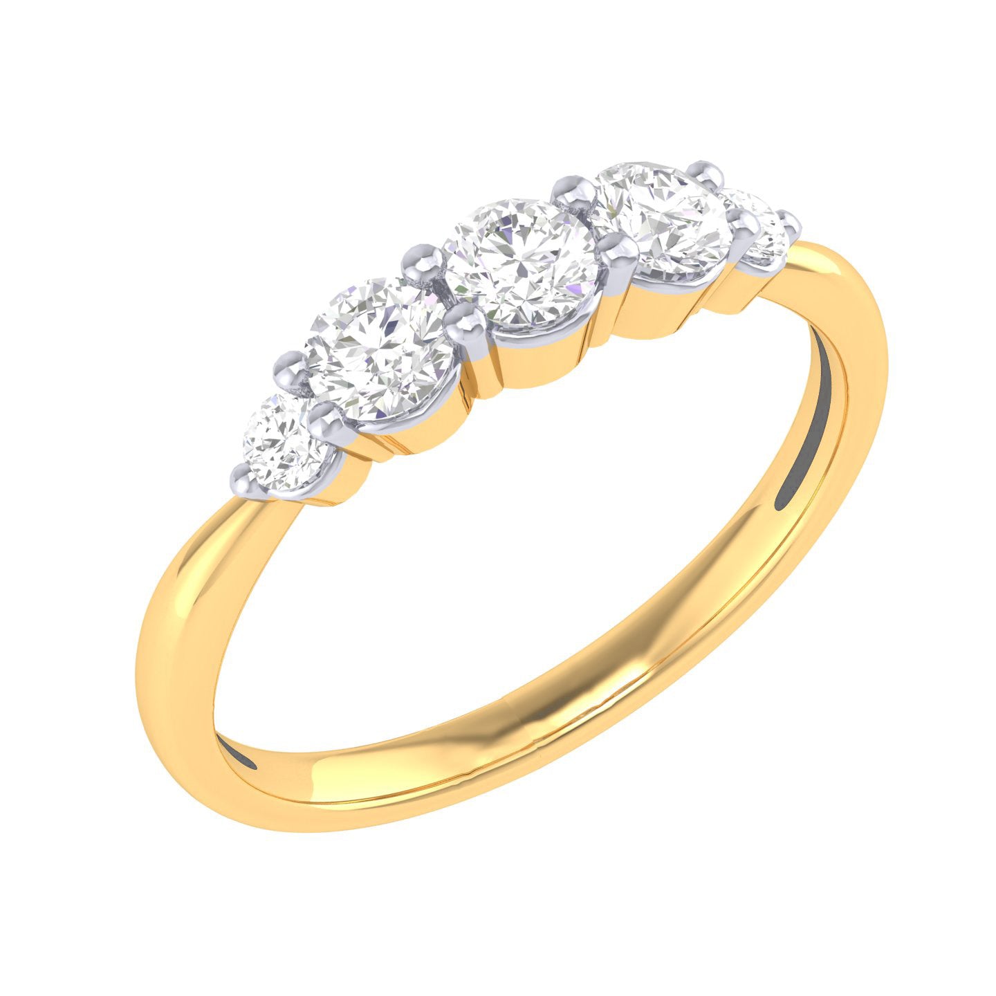 Yellow Gold Plated Sterling Silver Ring