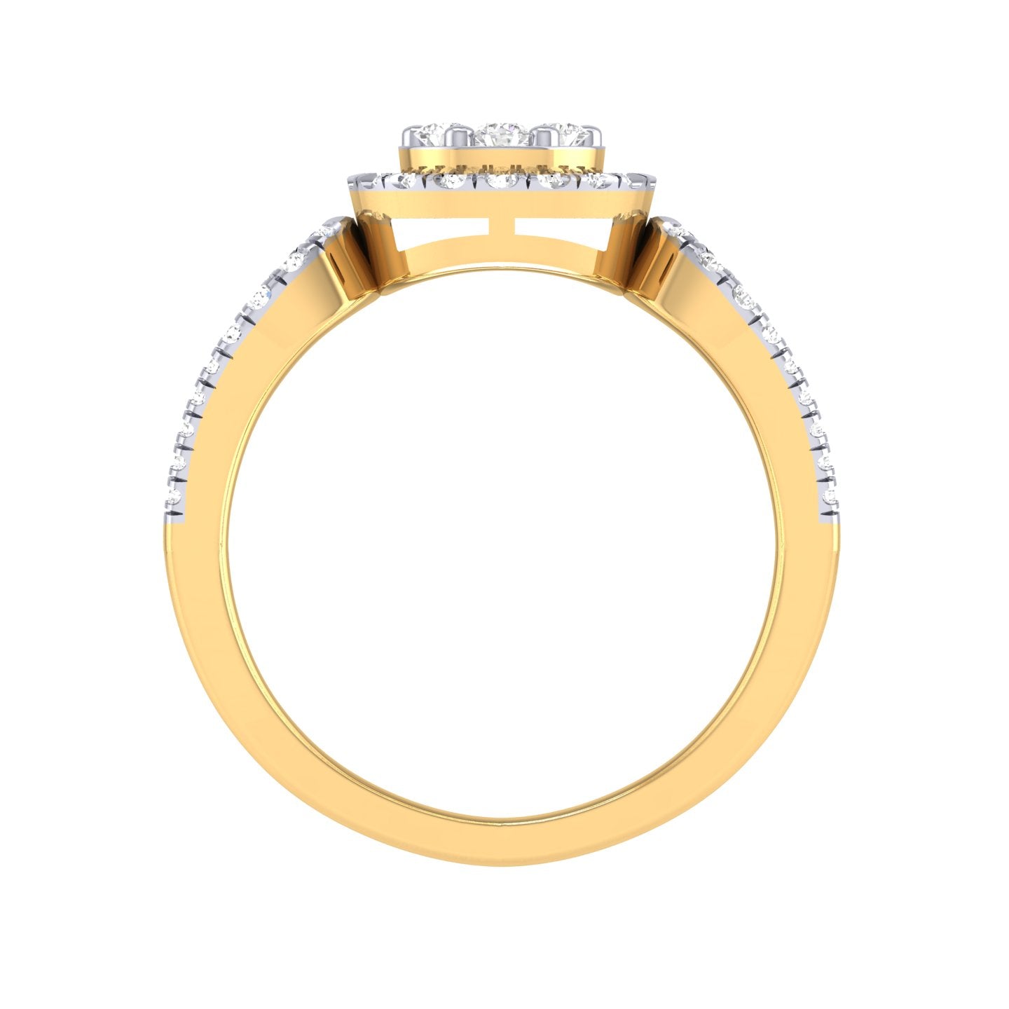 Yellow Gold Plated Sterling Silver Ring