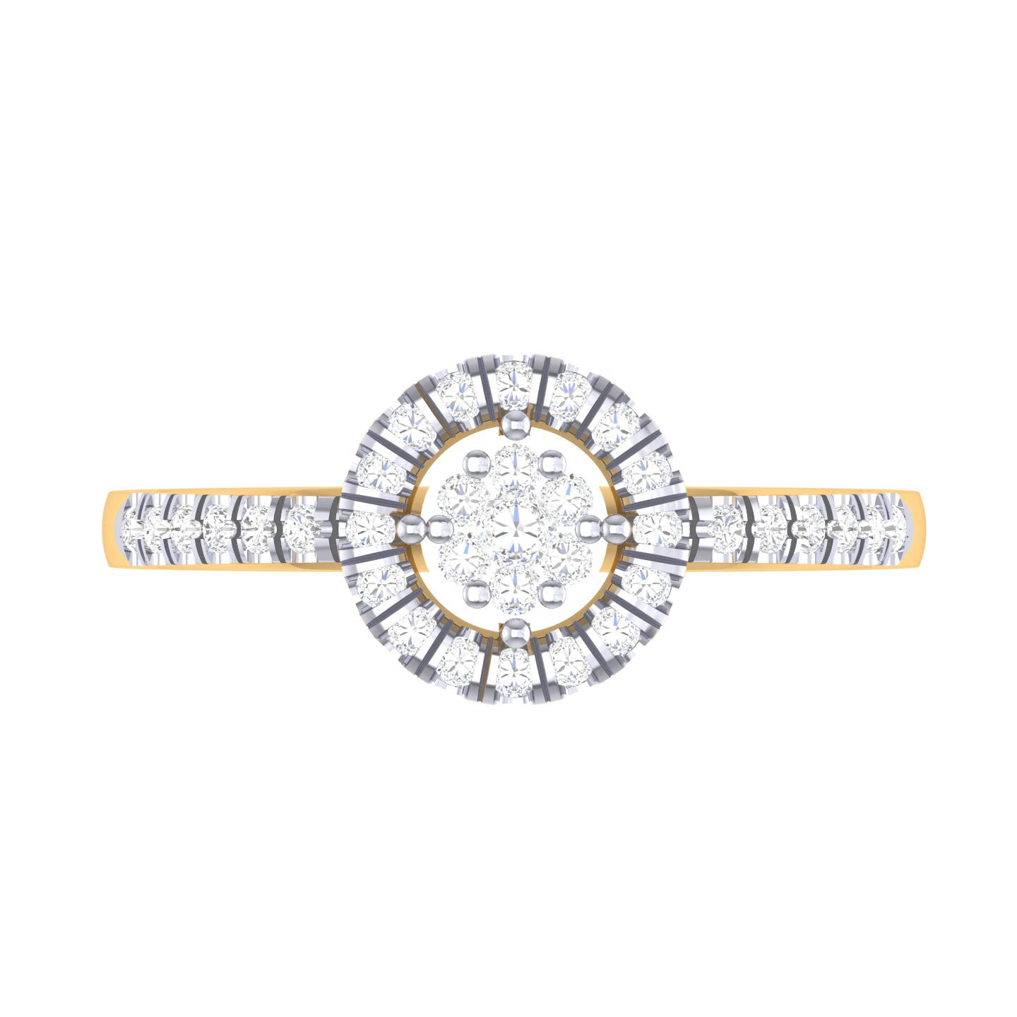 Yellow Gold Plated Sterling Silver Ring