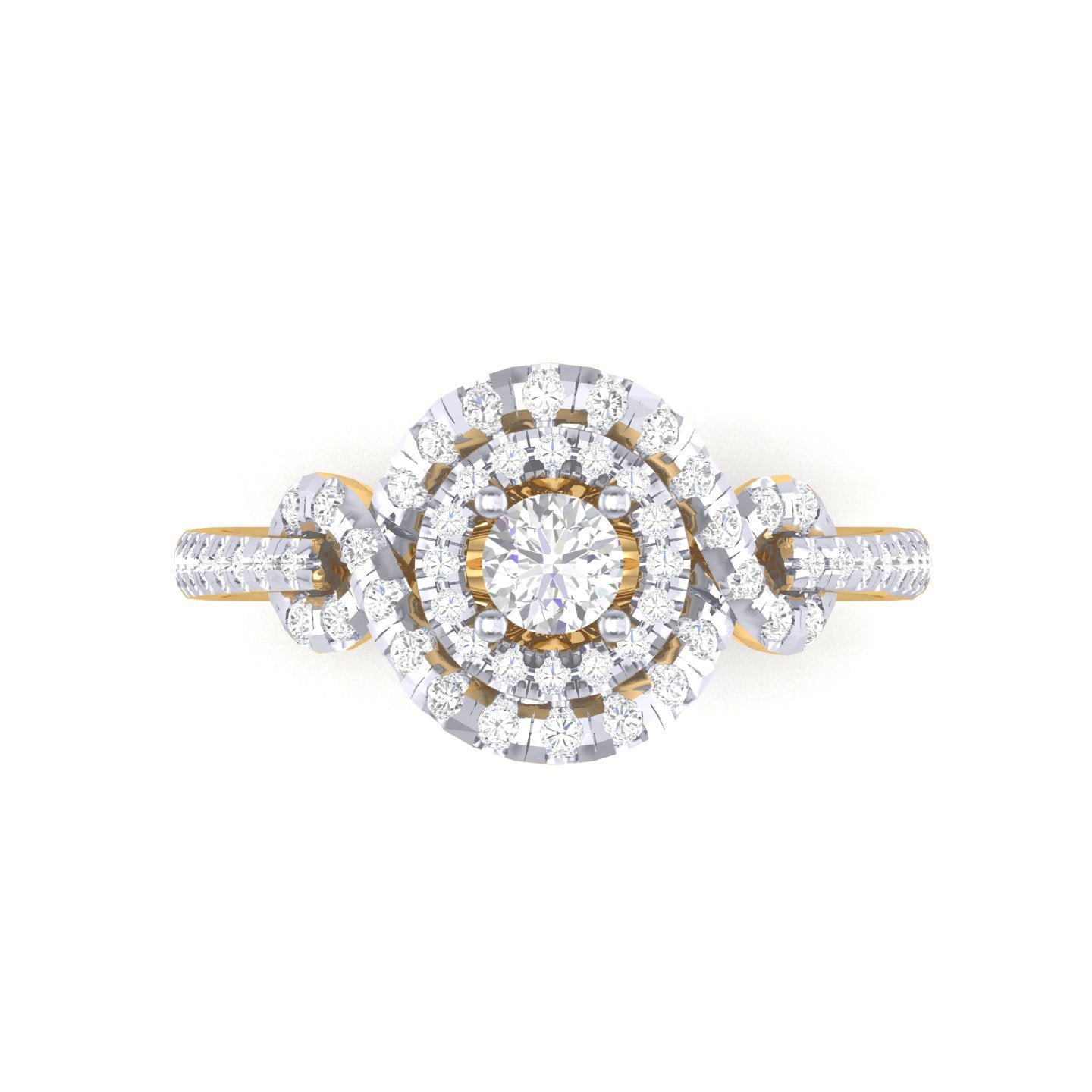 Yellow Gold Plated Sterling Silver Ring