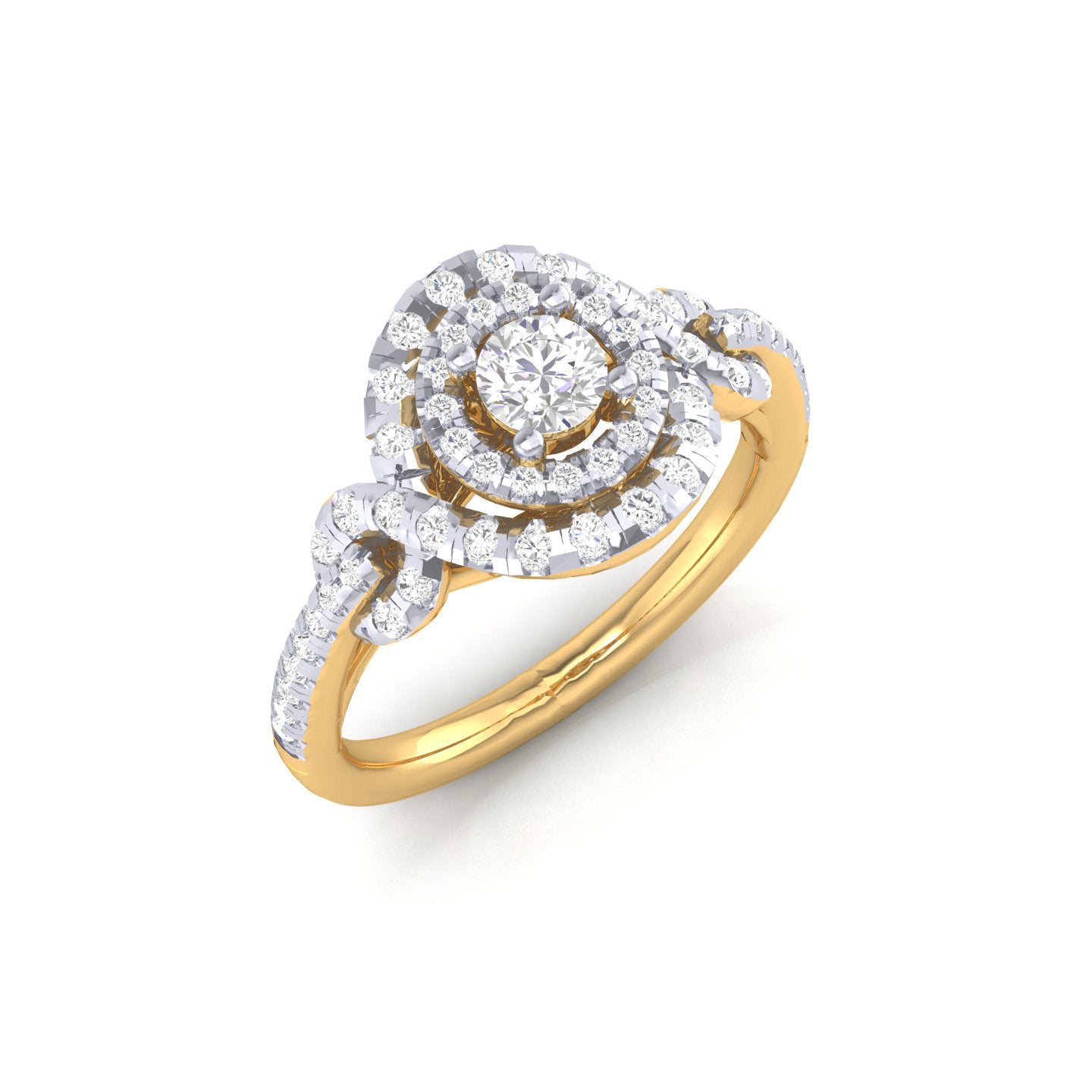 Yellow Gold Plated Sterling Silver Ring