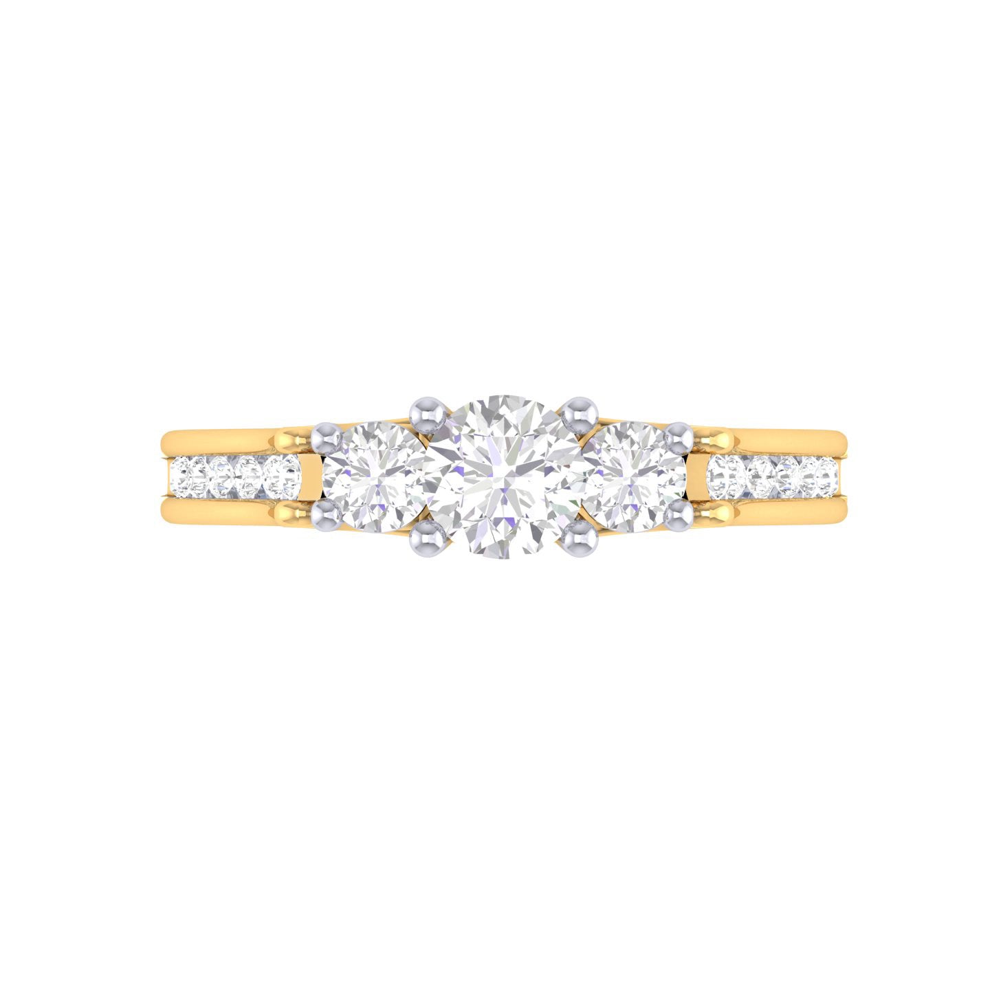 Yellow Gold Plated Sterling Silver Ring