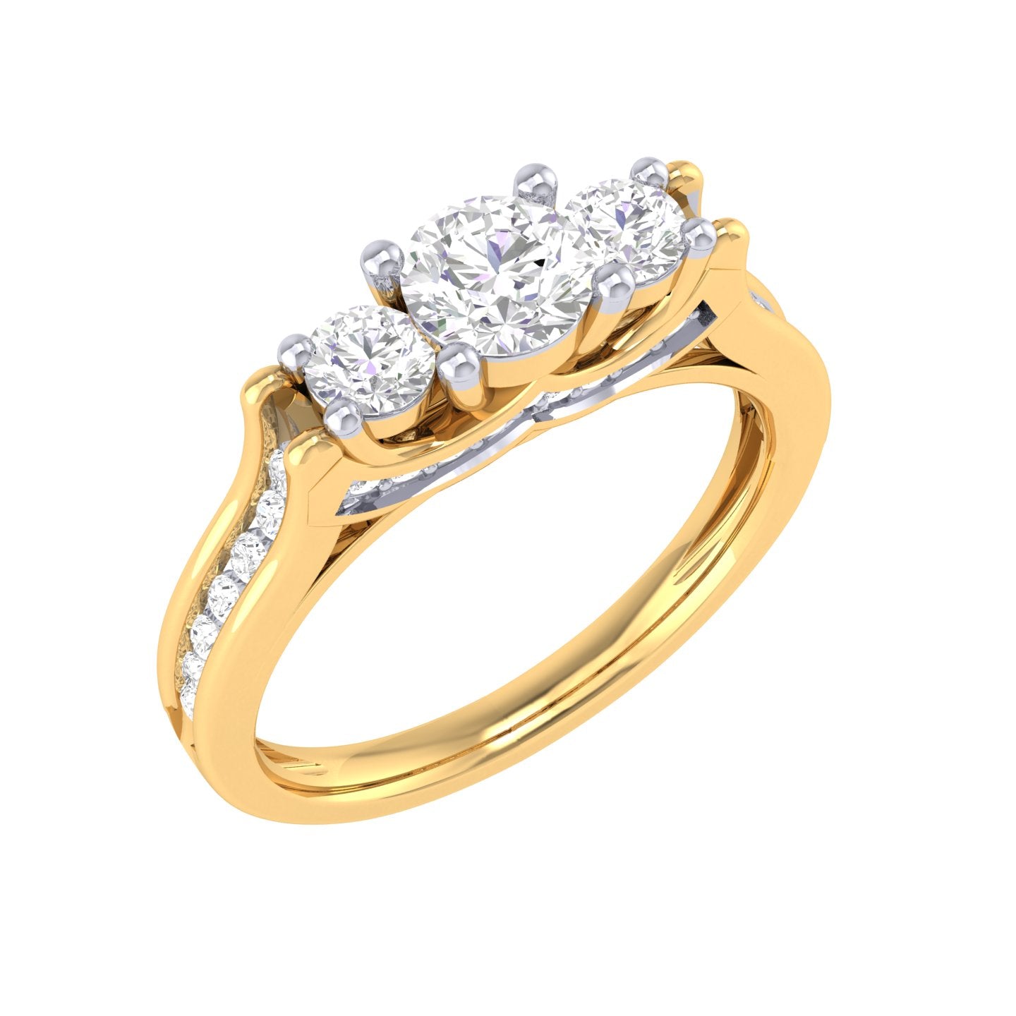 Yellow Gold Plated Sterling Silver Ring