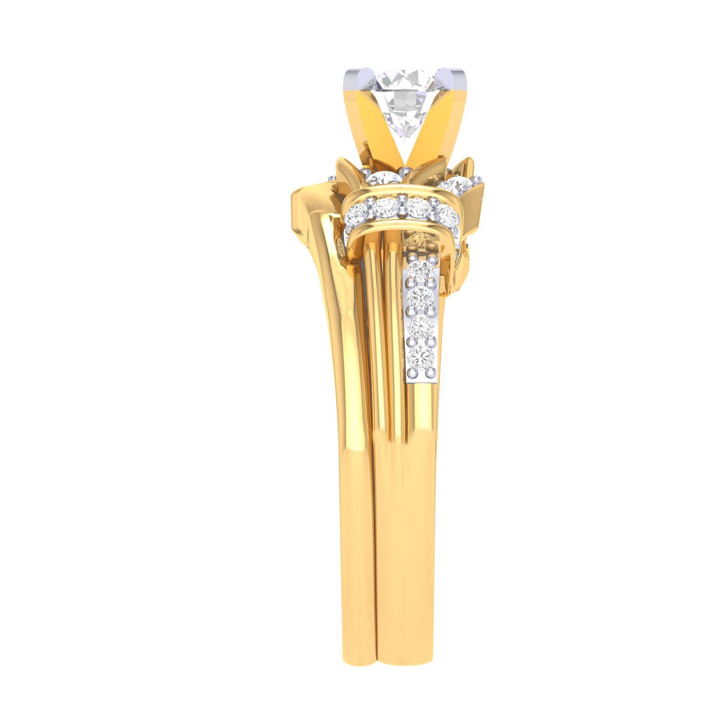 Yellow Gold Plated Sterling Silver Ring