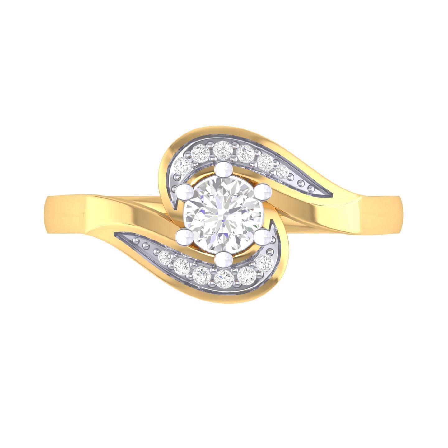 Yellow Gold Plated Sterling Silver Ring