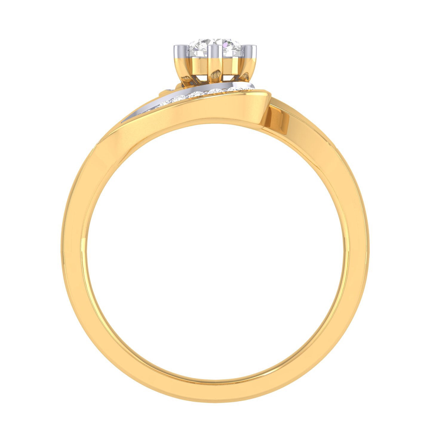 Yellow Gold Plated Sterling Silver Ring