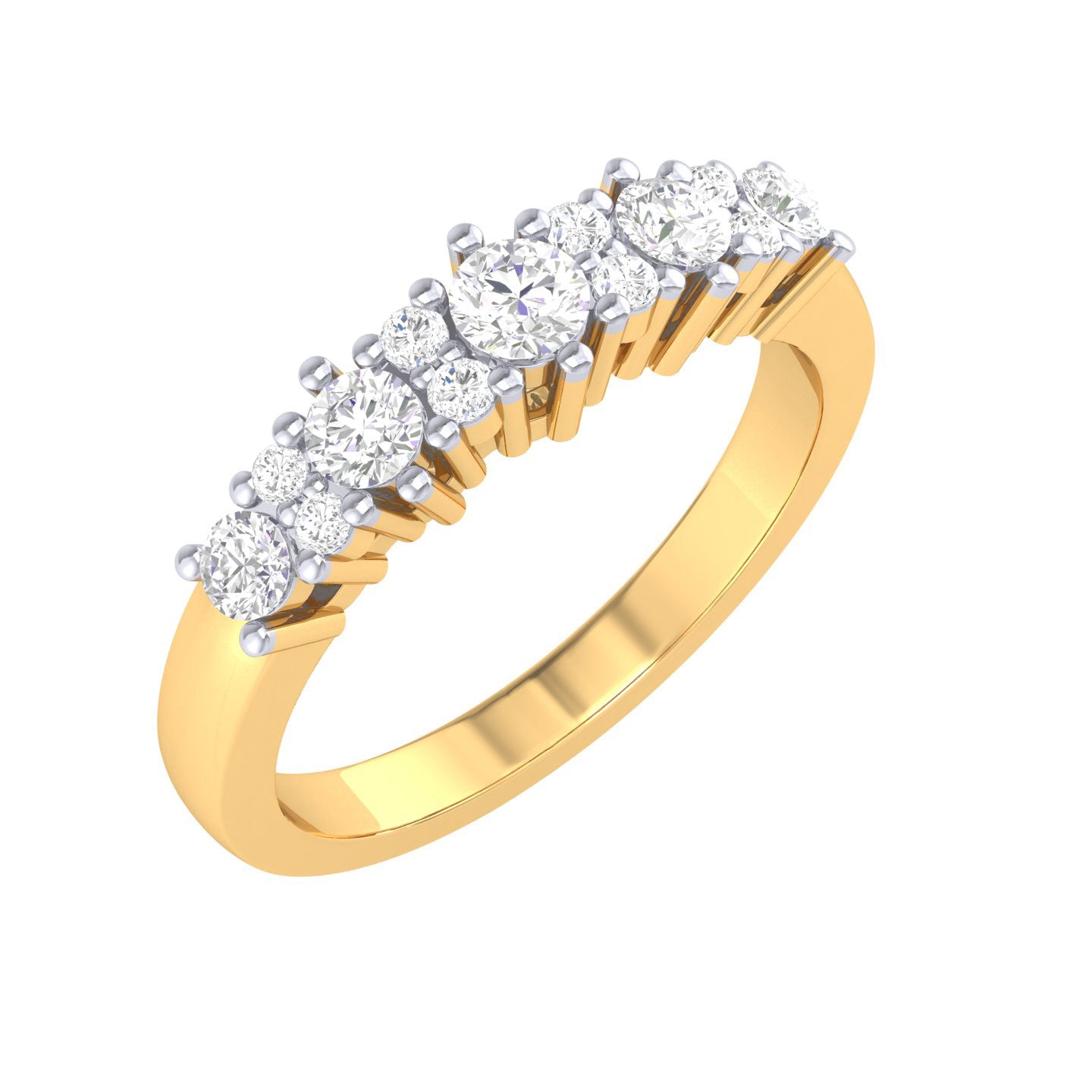 Yellow Gold Plated Sterling Silver Ring