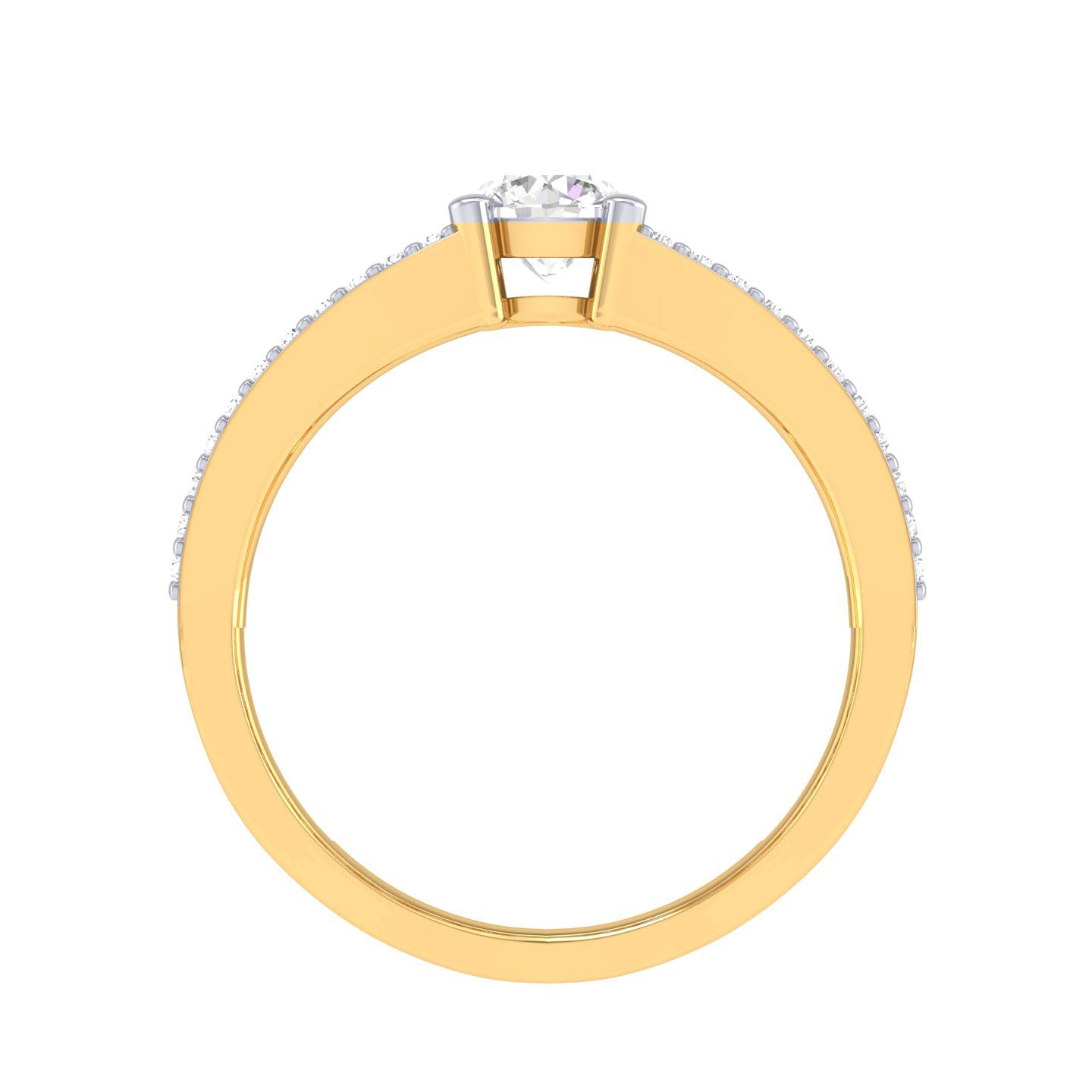Yellow Gold Plated Sterling Silver Ring