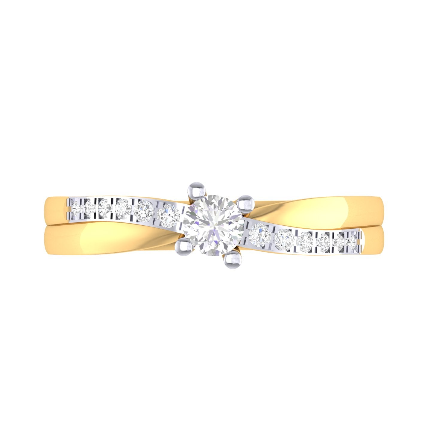 Yellow Gold Plated Sterling Silver Ring