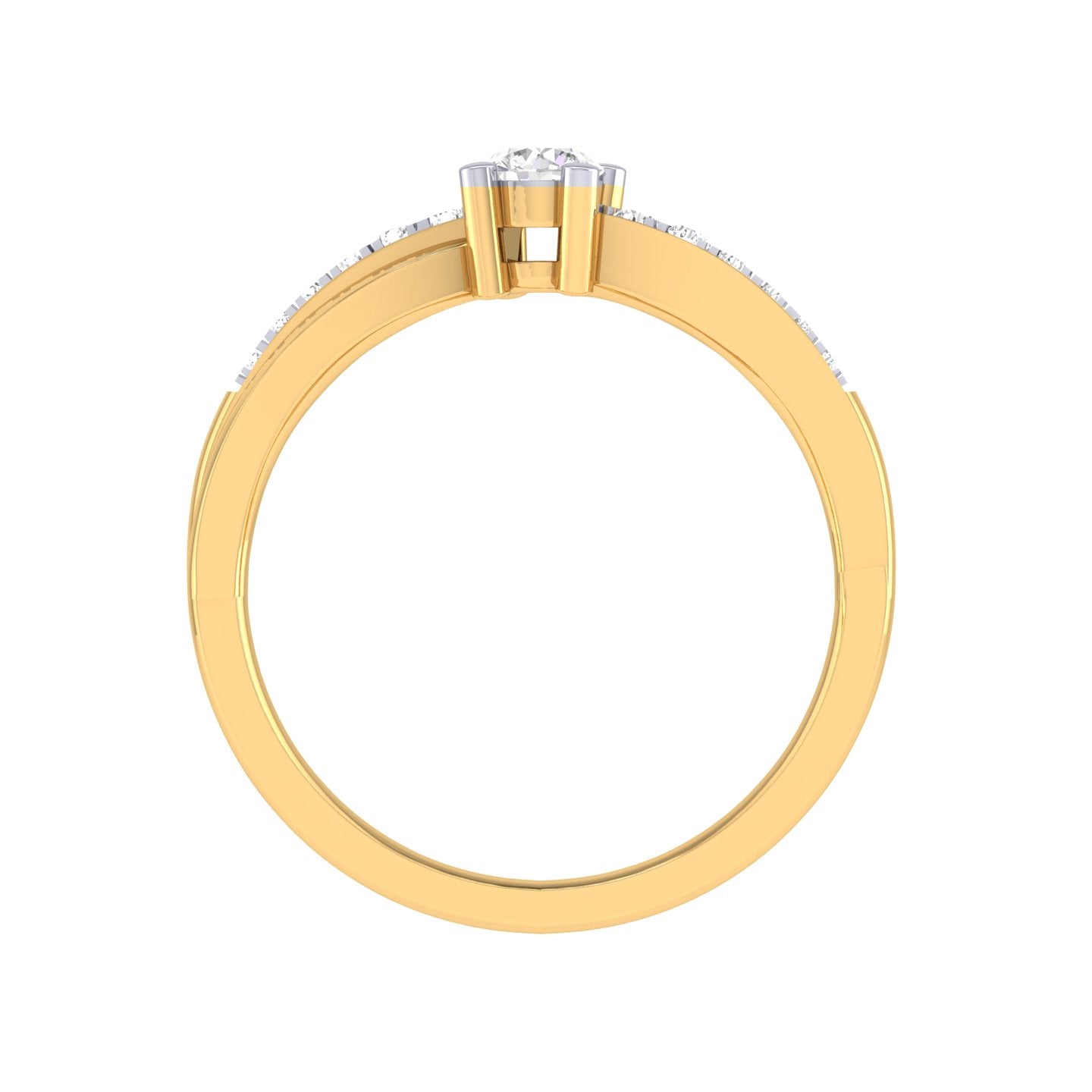 Yellow Gold Plated Sterling Silver Ring