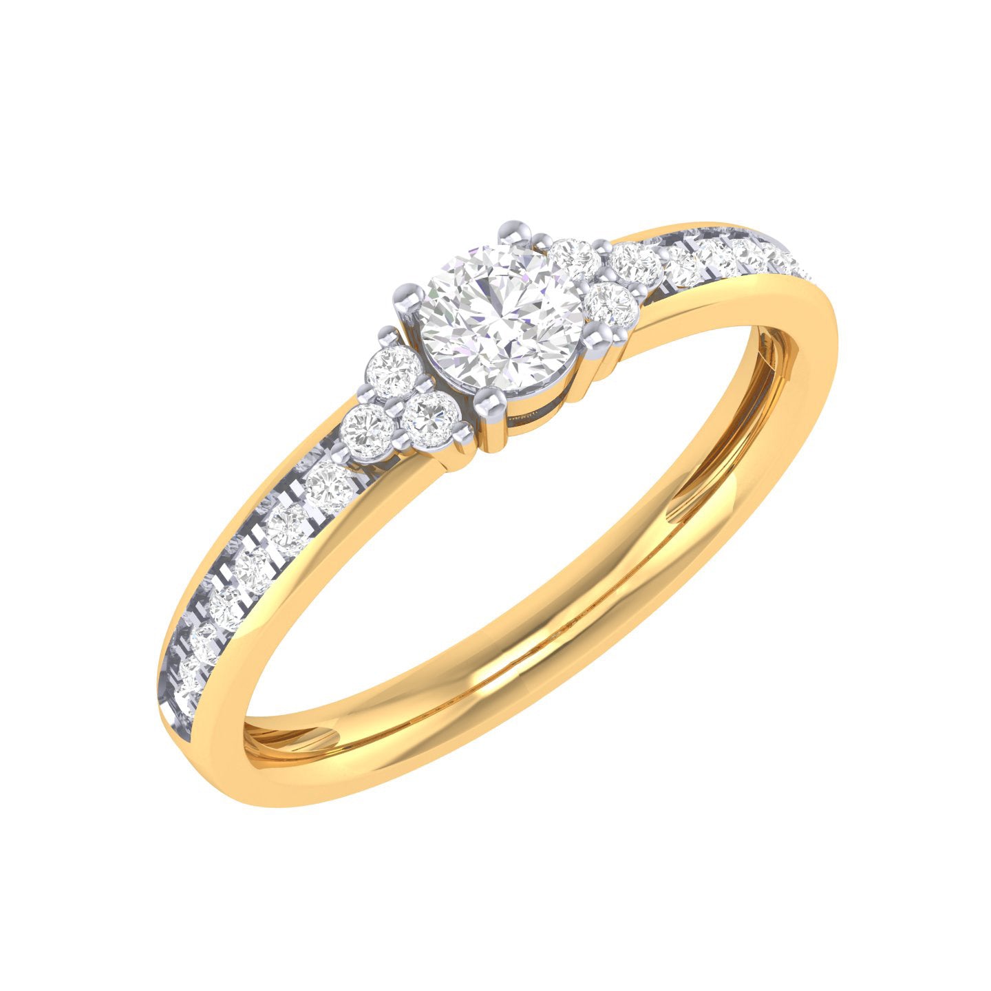 Yellow Gold Plated Sterling Silver Ring