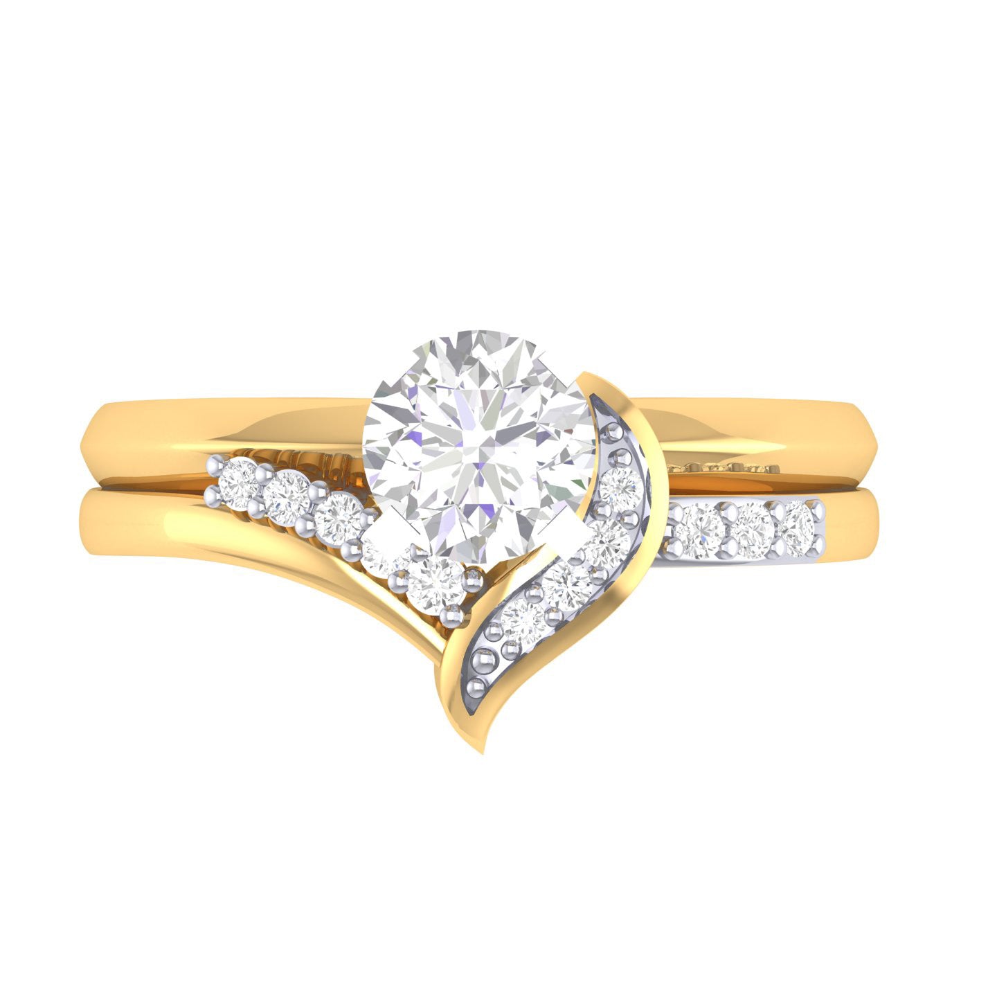 Yellow Gold Plated Sterling Silver Ring